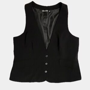 Black Button-Up Vest